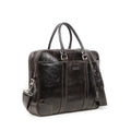 Contact's Full Grain Oil Genuine Leather Laptop Briefcase Bags for Men Office 14.2'' Business Laptop Bag Mutli-Compartment