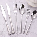 Wholesale 18/8 Wedding Spoon Silverware 6pcs Silver Plated Mirror Polish Eco-Friendly Modern Stainless Steel 304 Flatware