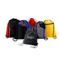 Portable Unisex Nylon Bag Travel Sport Gym Pack Camping Waterproof Drawstring Back Pack With Custom Printed Logo
