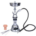 High Quality Silver Egyptian Hookah Shisha with PVC Hose Modern Style Wholesale Zinc Stem Hookah
