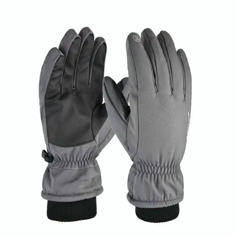 Custom logo Winter Waterproof Ski Snow Warm Touchscreen Fingers Ski Gloves for Running Driving Cycling Hiking Biking