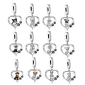 Fit Original Pan Charms Bracelet Necklace 925 Sterling Silver All Country Dog Breed Pendant Bead for Women Jewelry Making