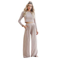 2023 Autumn Winter Women's Plus Size Casual Set Hooded Long Sleeve T-shirt Pants with Solid Pattern Fashionable New Collection