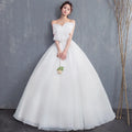 AL1096 2025 New Bride High Waist White Tube Top Simple Shoulder Wedding Reception Dress with Crystal Decoration Very Nice