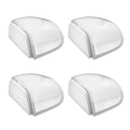 Clear Door Stop Transparent Bottom Door Stopper Wall Protector Self-Adhesive Floor Door Stopper Wall Buffer Protecting Furniture