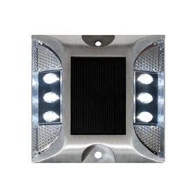 Highway Solar Road Stud with Aluminum LED CA Eye Flashing Reflective Cat Eye Design Made of Steel and PC Material