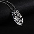 Hollow Out Geometric Animal Necklace Stainless Steel Pendant and Necklace Wolf 316l Stainless Steel Chain Men Rabbit Necklace