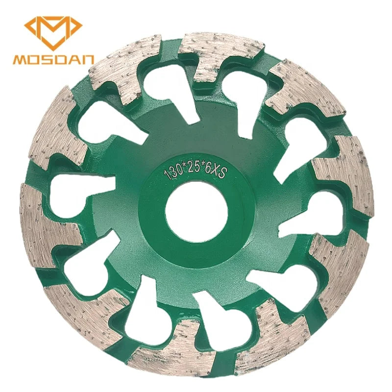RG 130 Festool Concrete Grinder 10T Segment Cup Grinding Wheel with Arbor Hole 25mm