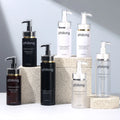 Stock Luxury Black PET 100ml 300ml Shampoo Shower Gel Bottle Environmentally Friendly Body Lotion Plastic Bottle Pump Sprayer
