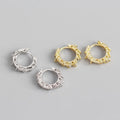 2024 INS HOT 925 Sterling Silver Big Circle Dangle Earring with Shiny Diamond Cz Hoop Earrings