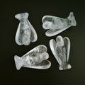 DIY Wholesale Natural Colorful Mineral Clear Quartz Crystal Carved Angel for Gift Crafts