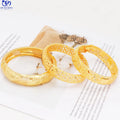 Jxx 24k Gold Jewelry Fashion Women Bangles Bracelets Dubai Gold Plated Charm Bangle Jewelry Wholesale Factory