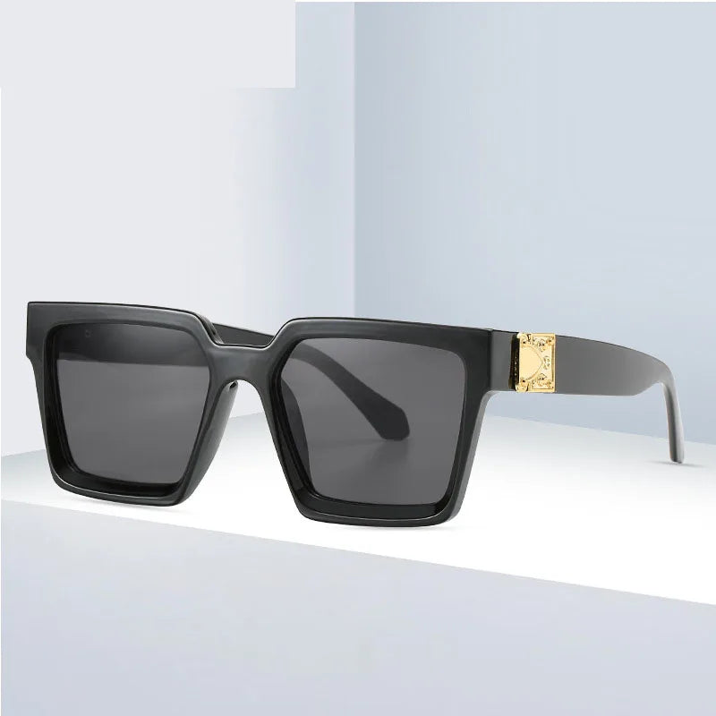 New Design Summer Gorgeous Big Size Square Leopard Print Frame Sunglasses