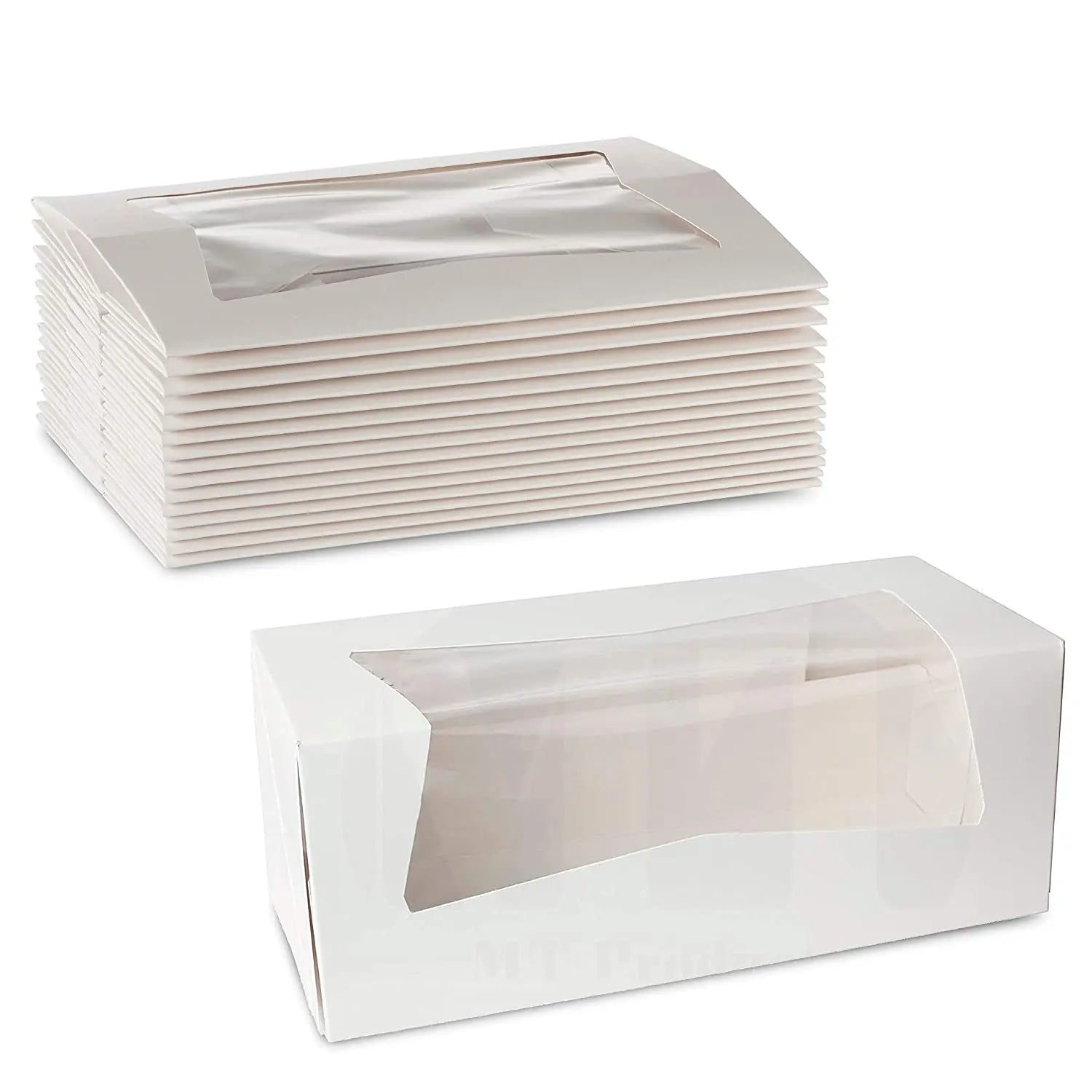 Wholesale Automatic Pop-up Function Beautiful White Cardboard Pies Cupcakes Muffins Chocolate Popcorn Pastry Box