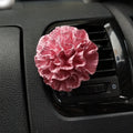 Wholesale Stocked Scented Ceramic Aroma Plaster Car Vent Air Freshener Porcelain Flower Home Fragrance Essential Oil Diffuser