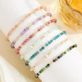 Bulk Faceted Beaded Bracelets Crystal Stackable Elastic Stretch Bracelets Faceted Colorful Crystal Bead Bracelets Jewelry Gifts