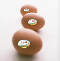 Customized Egg Stickers FOR Automatic LABELLING Print Adhesive Labels
