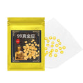 24k Real Gold Bead Bean for Buddhist Scriptures Thangkas Temples Ceramic Crafts Decoration