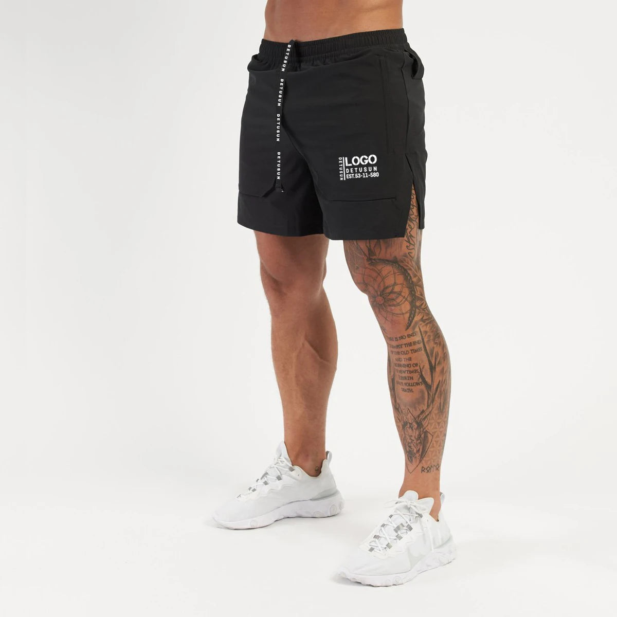2022 Custom Running Training Bodybuild Basketball Shorts With Towel Holder Mens Gym Shorts