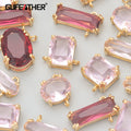 MC90  Jewelry Accessories18k Gold Platednickel Freecopperglasshand Madecharmdiy Pendants Findings & Components6pcs/lot