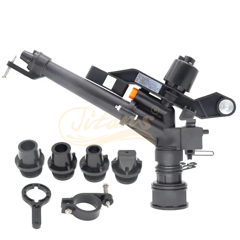 Titans  Big Oscillating Adjustable 1.5'' Plastic Rain Gun Sprinkler for Farms Lawn Garden Water-Saving Misting System
