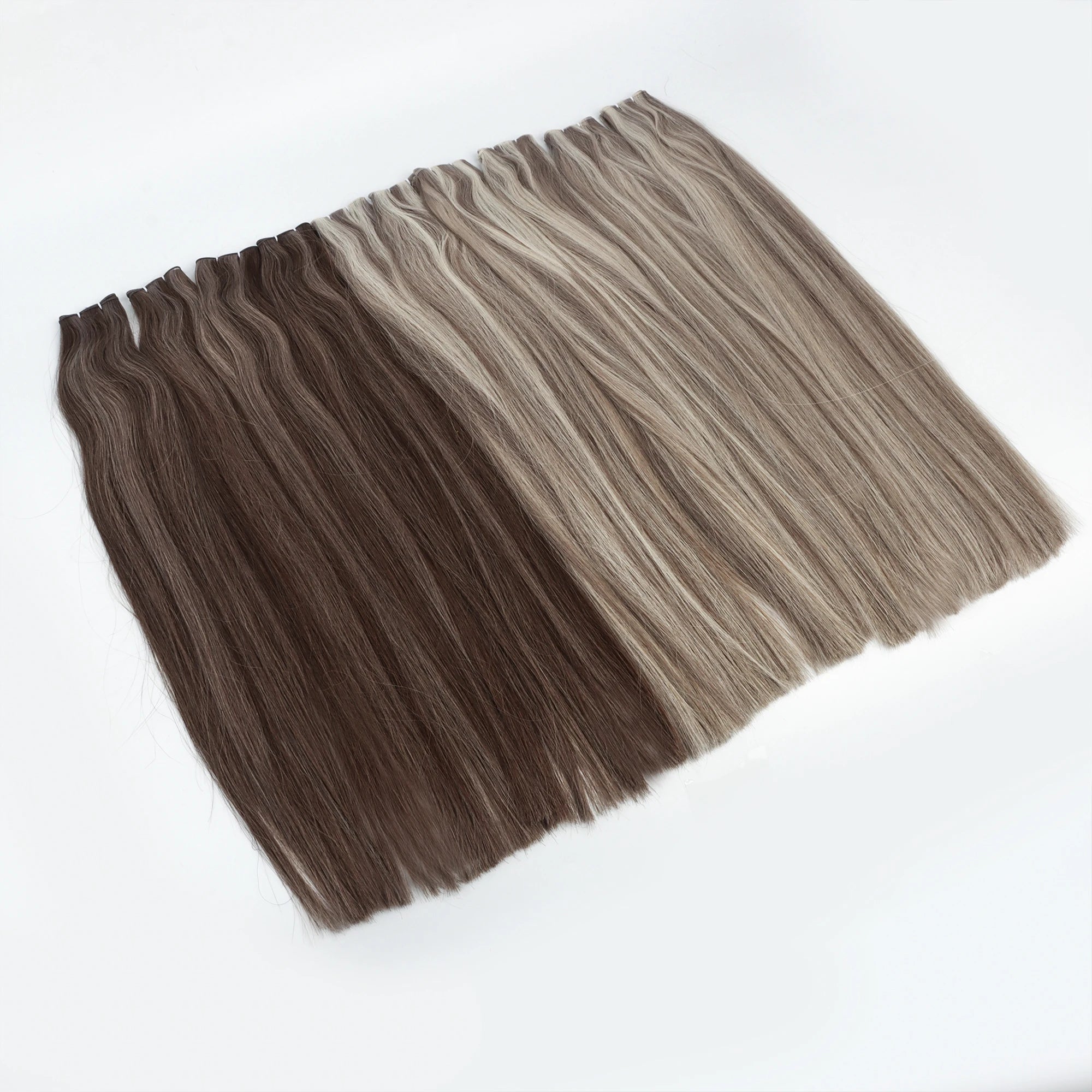 2025 Raw Virgin Double Drawn 100 High Quality Human Hair Genius Hair Extensions Thin Invisible No Return Hair Genius Weft