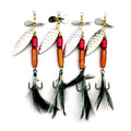 9.5cm 12.1g Metal Fishing Lure Hard Spinner Fishing Spoon Lures Pesca Deep Sea Fishing Jigging Lures