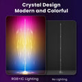 Crystal Floor Lamp Smart RGB Corner Light with APP & Remote Control Color Changing Dynamic Mood Lighting for Home