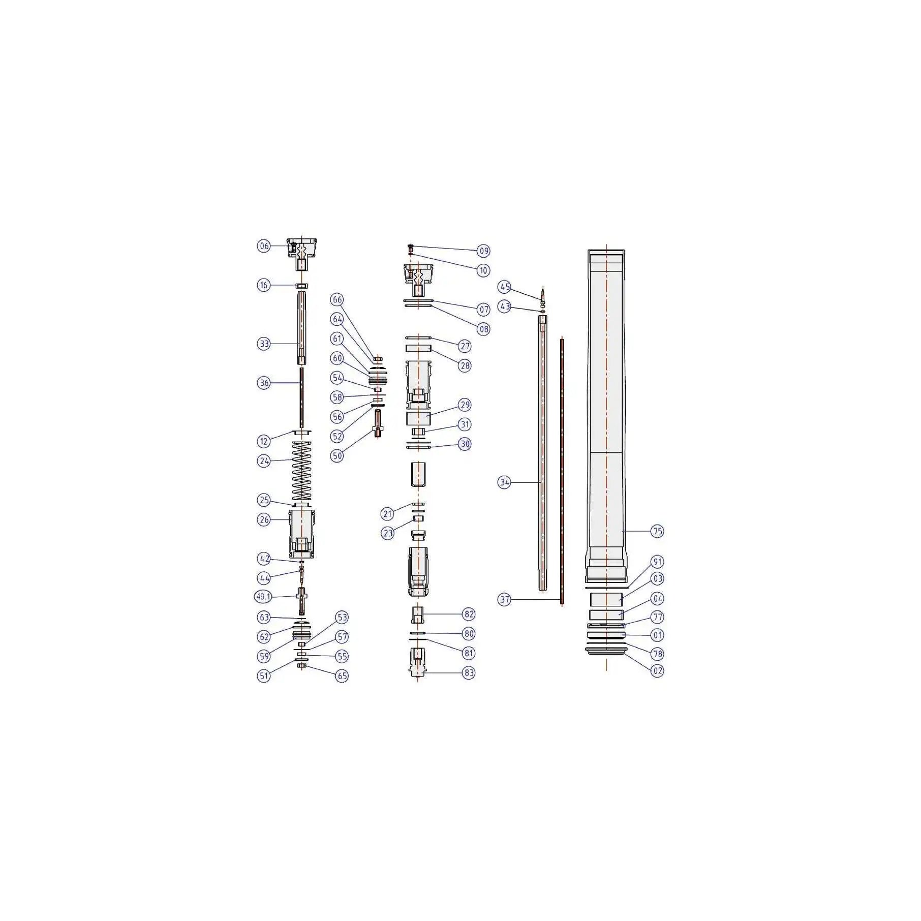 K32N for Honda CRF 250R 16-17 Compressed Spring Product Category Springs