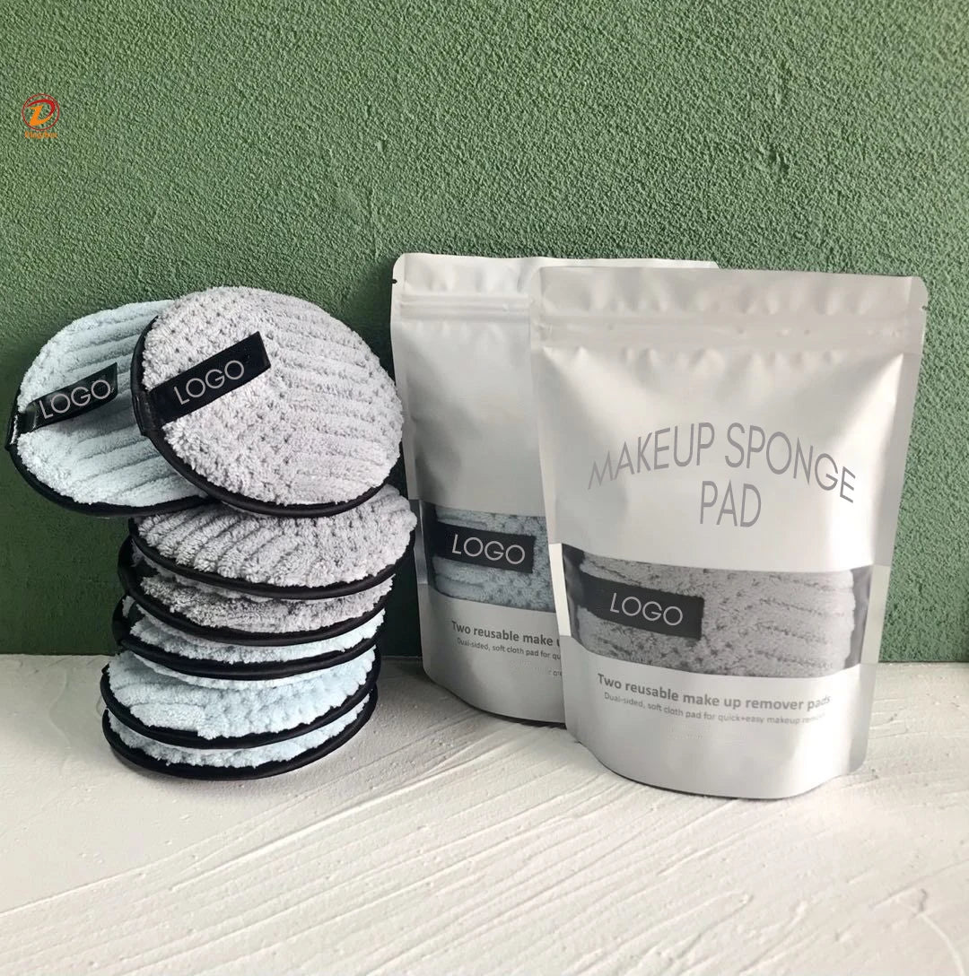 12cm Soft Reusable Makeup Remover Pads and Eye Makeup Remover Pads Set Water Reusable Face Cloth Eco Friendly Makeup Remover Pad