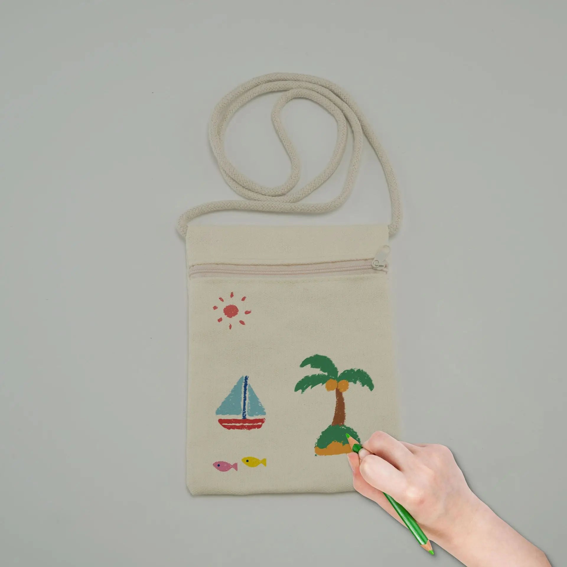 Eco-Friendly Cotton Canvas Zipper Bag for Students Customized Wholesale Promotional Product