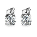 Starsgems Earrings Wholesale Fashion Jewelry 1ct Round Cut Moissanite Earring for Girls