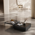 Oak Luxury Table Black Hotel Living Room Round Coffee Table Gold Stainless Steel