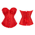 Women Body Shaper Size XXS to 6XL Vintage Pleated Overbust Corset Bustier Top