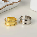 ICEBELA Jewelry Hot Sale 18k Gold Rhodium Plated Twisted Side Smooth Surface Finger 925 Sterling Silver Ring for Women