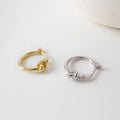 Unique Design Jewelry 925 Sterling Silver Circular Kont 18K Gold S925 Sterling Silver Hoop Earrings for Women AE1173