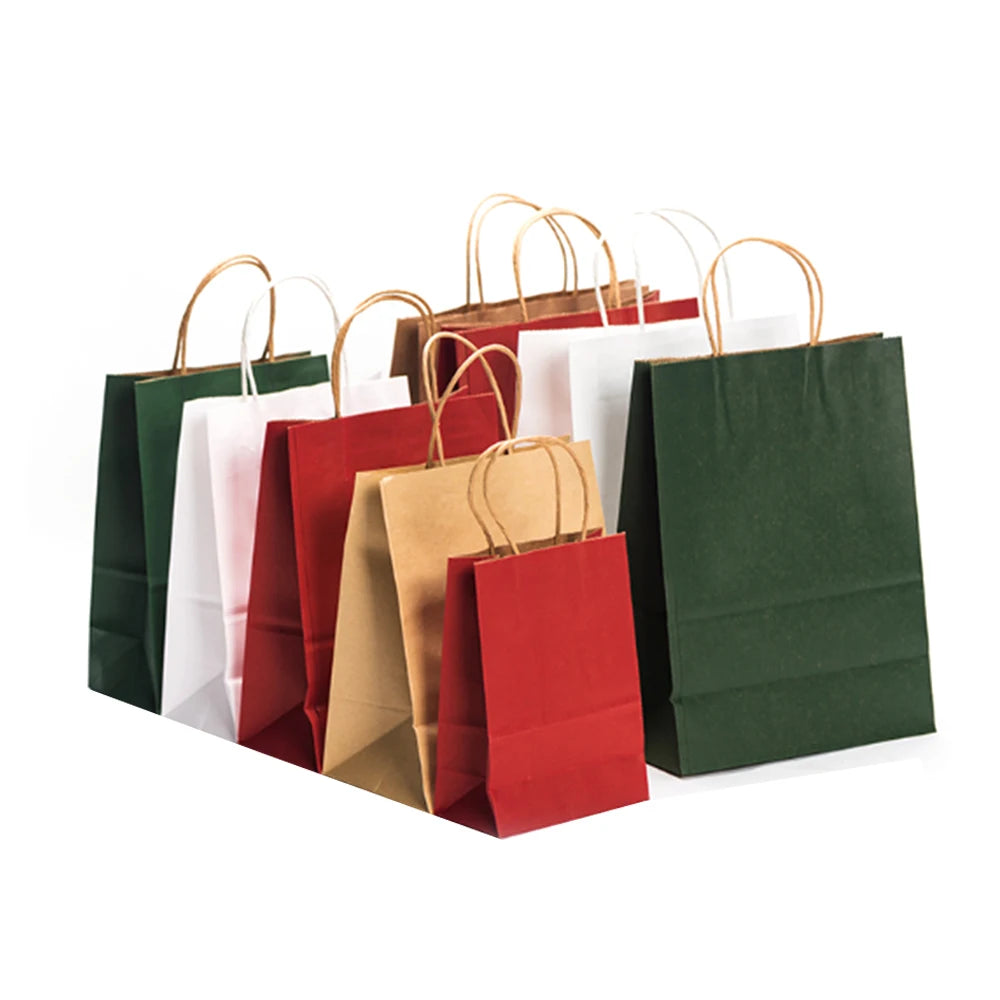 Wholesale Hot Sale Luxury Eco-Friendly Carrier White Black Kraft Gift Paper Shopping Bag With Logo
