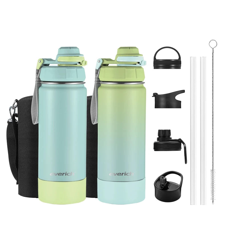 18oz 22oz 32oz 40oz Water Bottle Vacuum Insulated 304 Stainless Steel Thermos Bottle With Lock Lid