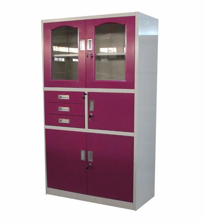 Colourful New Design Office Furniture Drawer Filing Cabinet Metal Filing Storage Cabinet with Shelf