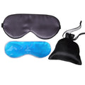 Customized Logo Printing Soft Comfortable Silk Eye Mask Custom Silk Eye Mask With Cooling Gel