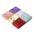 New Design Printing Paper Jewelry Packaging Square Colorful Paper Cardboard Gift Box Paper Box Packaging Jewelry Boxes