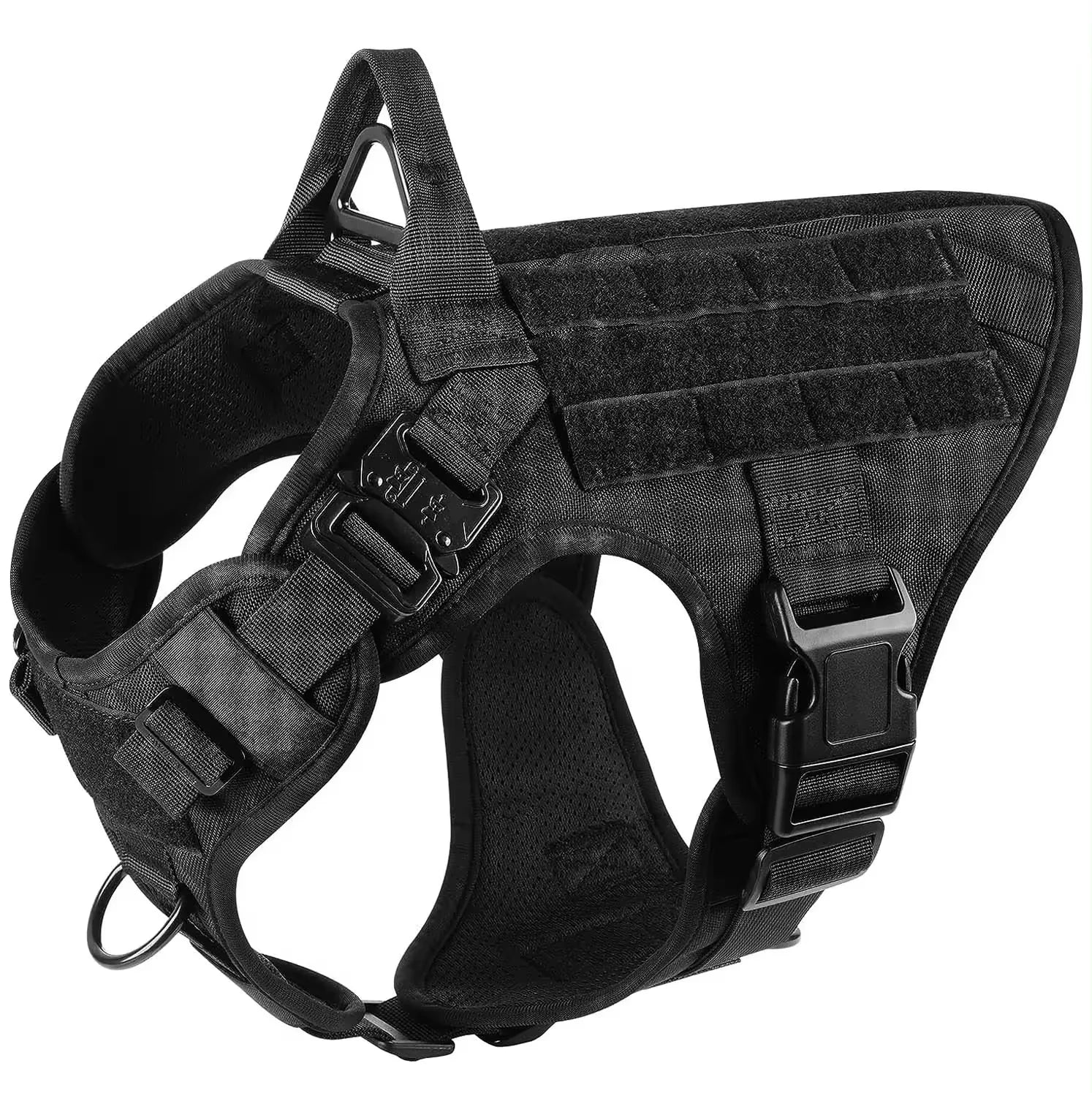 Factory ODM Sport Breathable Reflective Nylon Tactical Heavy Duty Dog Harness Metal Buckle for Outdoor Training Customizable