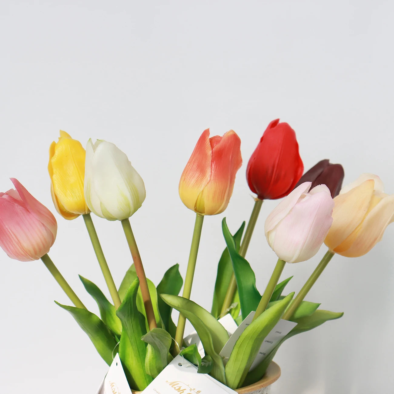 TG027 Wholesale Single Branch Real Touch Tulip Table Decorative Flowers Artificial Wedding Decorative Flowers
