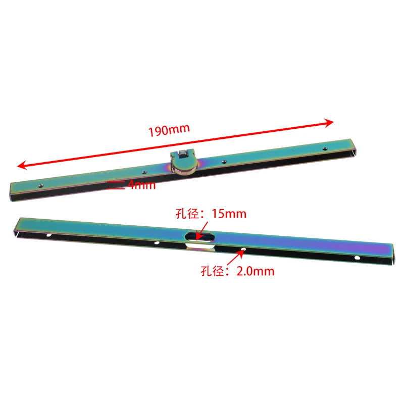 Ivoduff 115mm 190mm Handbag Purse Frame Kiss Flip Lock Clamp Wallet Bag Bar Edge Trim Protection Corner Buckle