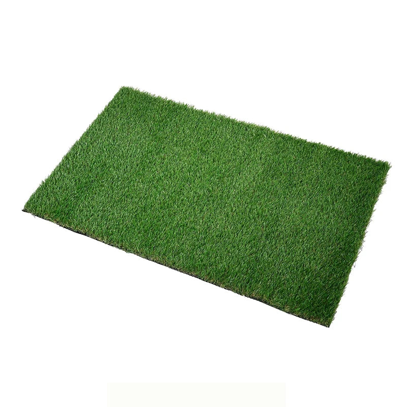 Different Tones of Green Easy to Cut Costumizable Perfect for Entryway Synthetic Grass Rug