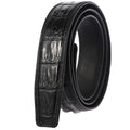 LY34-3668  Crocodile Pattern Leather Cowhide Belt with Hole Spot Wholesale