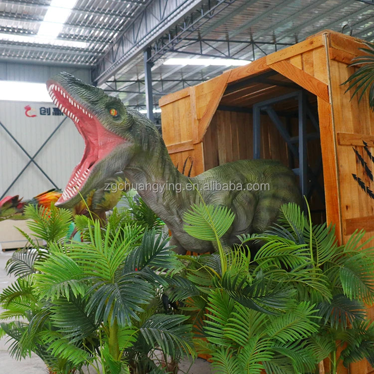 Jurassic Period Dino Park High-end Life-sized Lifelike Animatronic Dinosaur Velociraptor for Sale