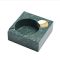 Private Hotel Lobby Marble Ashtray Bin Standing Style Portable Natural Stone Green Marble Ashtray