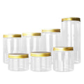 140ml 59*68 clear Pots Cosmetic Body Scrub Container Empty Pet Plastic Jars with Plastic Lids
