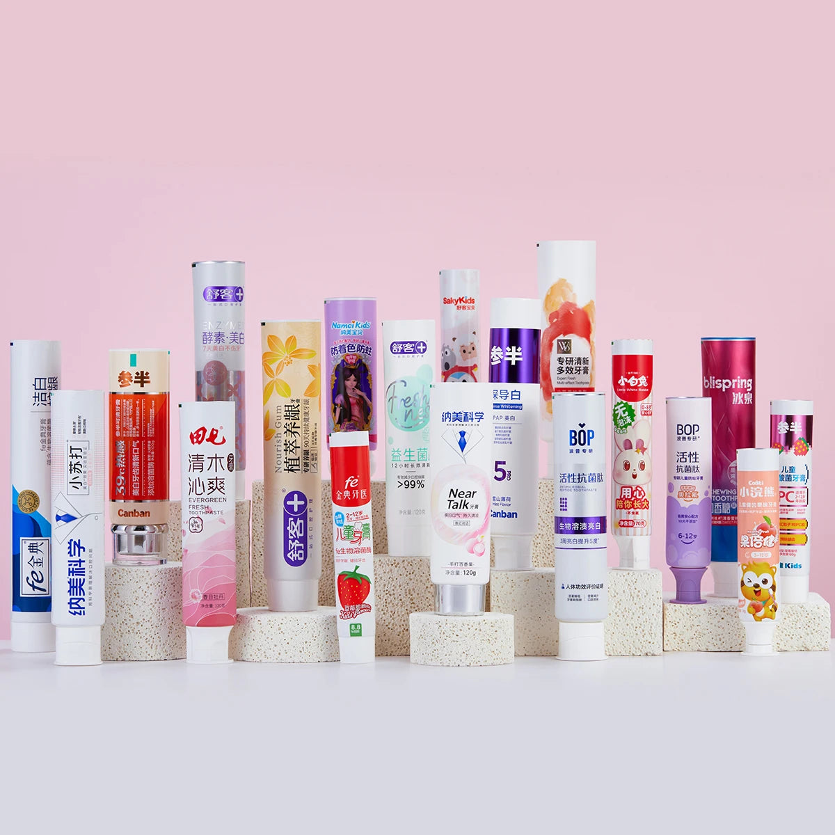 Factory Customized Printing Cosmetics Container Toothpaste Packaging Empty Plastic ABL Laminated Toothpaste Packaging Tube